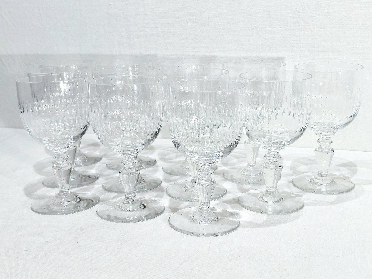 Baccarat - 12 Baccarat "renaissance" Glasses