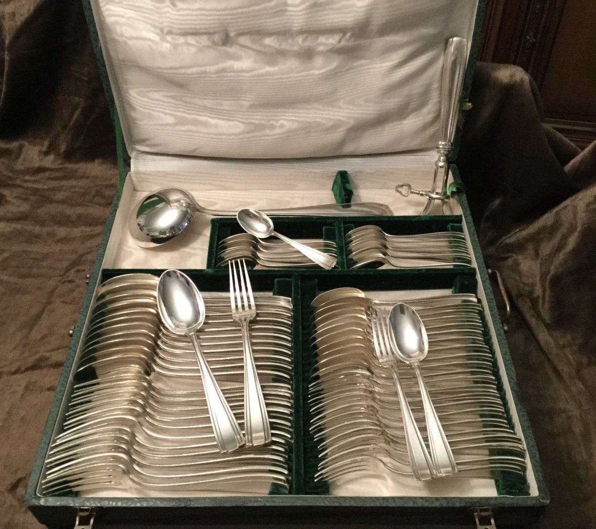 Cutlery Set Service 151 Pieces Silverplate Boulenger-photo-2