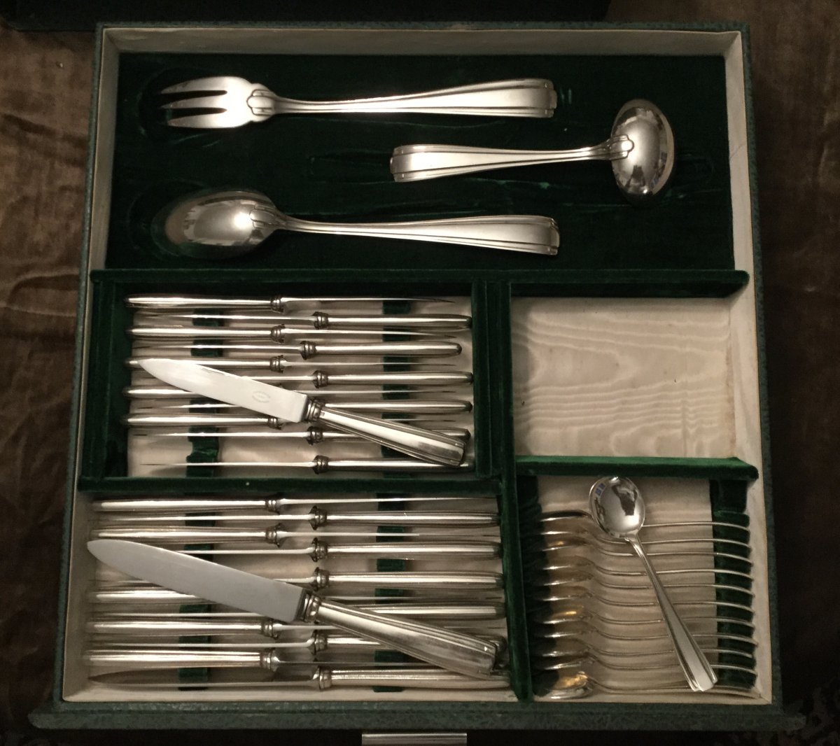 Cutlery Set Service 151 Pieces Silverplate Boulenger-photo-4