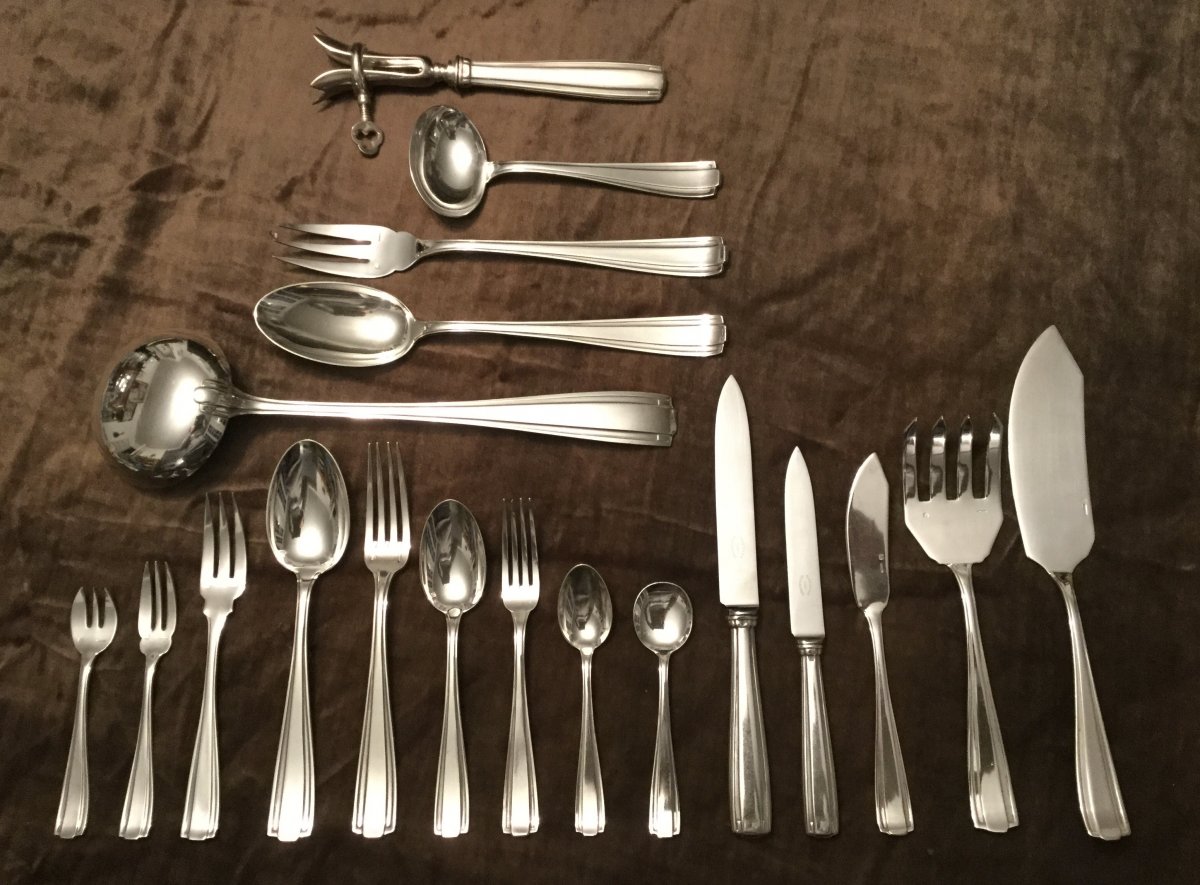 Cutlery Set Service 151 Pieces Silverplate Boulenger-photo-2