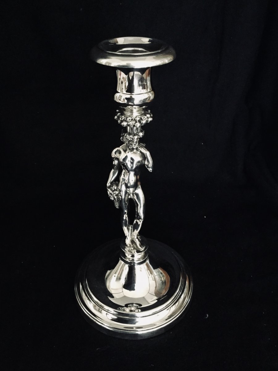 Christofle Bacchus Candle Holder-photo-2