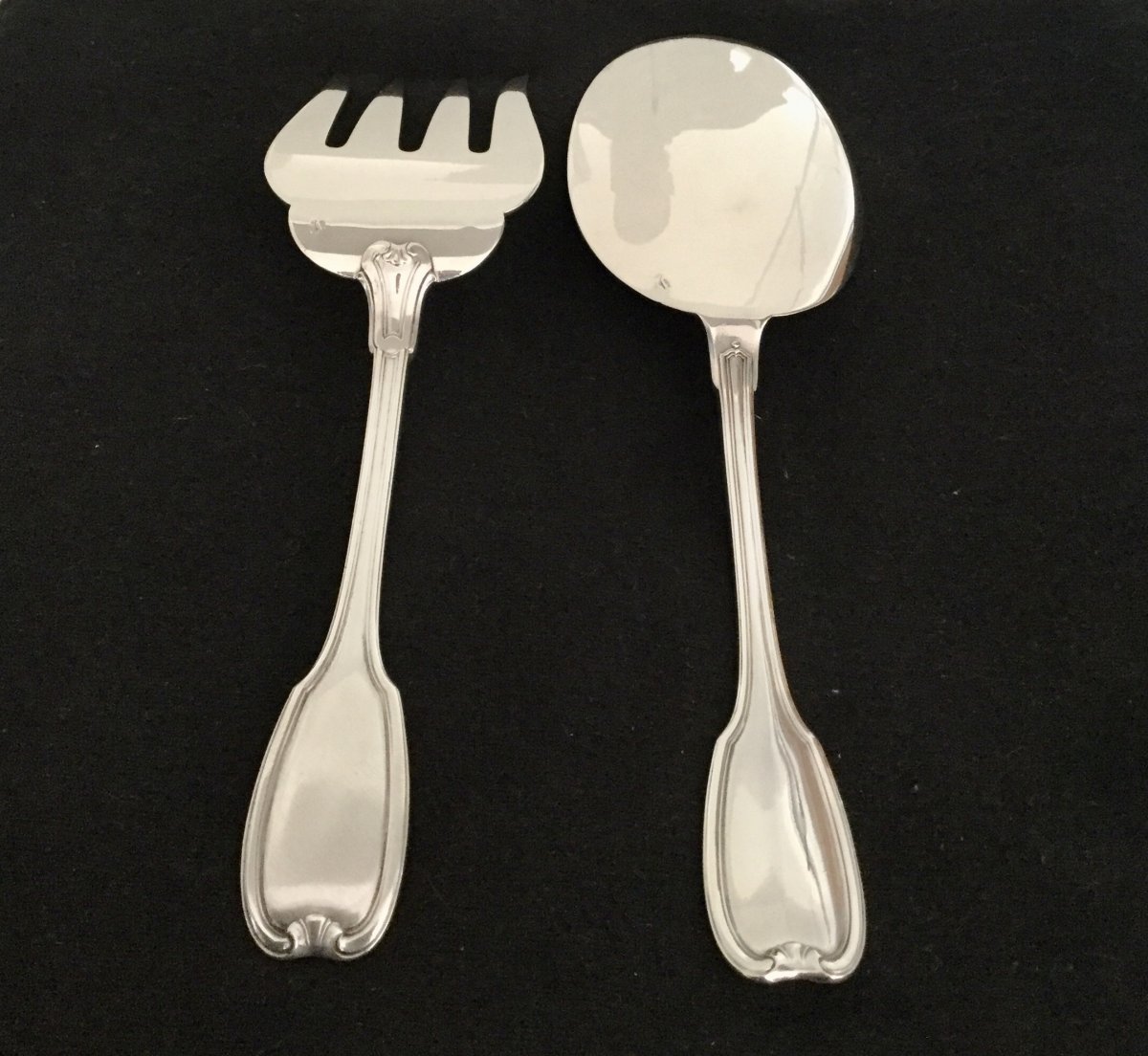 Hénin Et Cie - Silver Fish Service Cutlery-photo-2