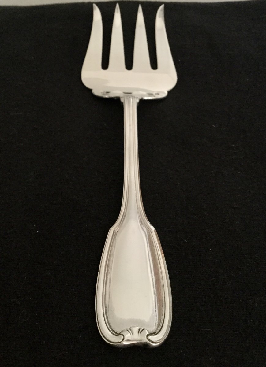 Hénin Et Cie - Silver Fish Service Cutlery-photo-3