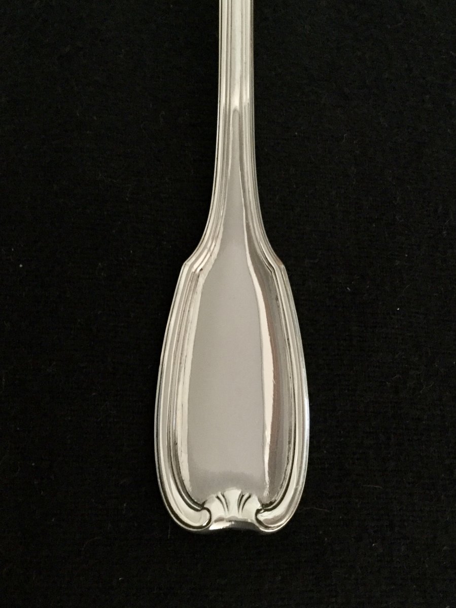 Hénin Et Cie - Silver Fish Service Cutlery-photo-2