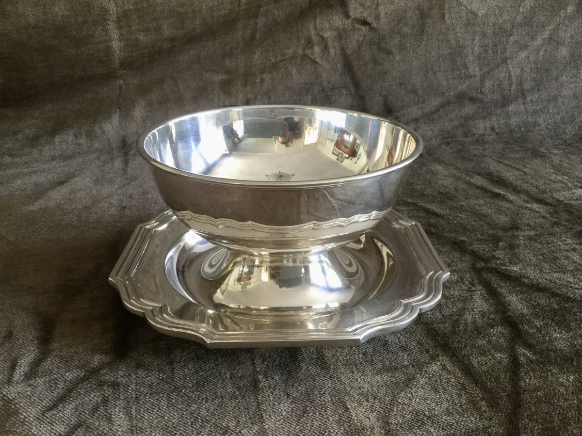 Silver Sauceboat Christofle Contour-photo-6