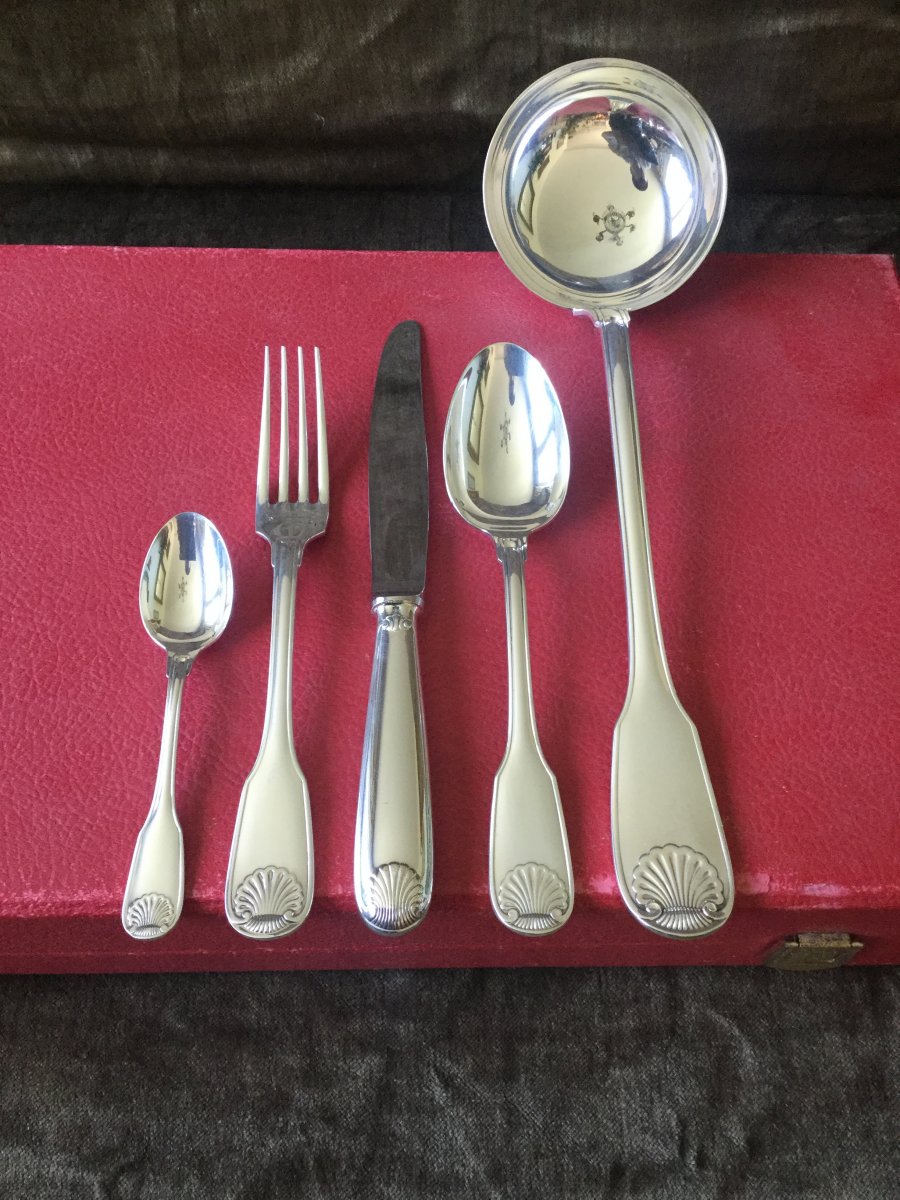 Cutlery Set 49 Pieces Christofle Vendôme-photo-4