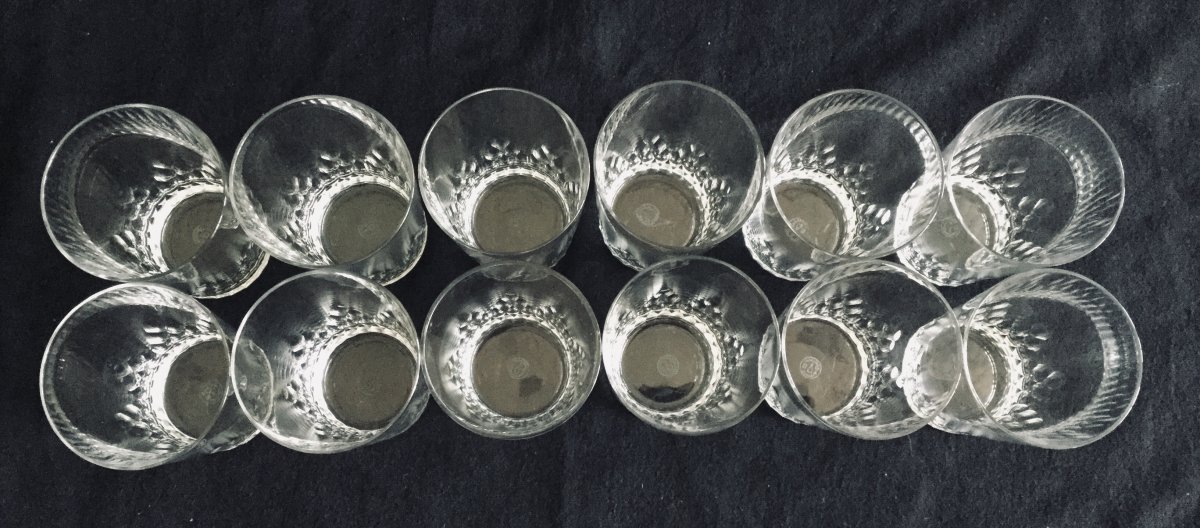 12 Verres à Whisky En Cristal De Baccarat Modèle Champigny -photo-4