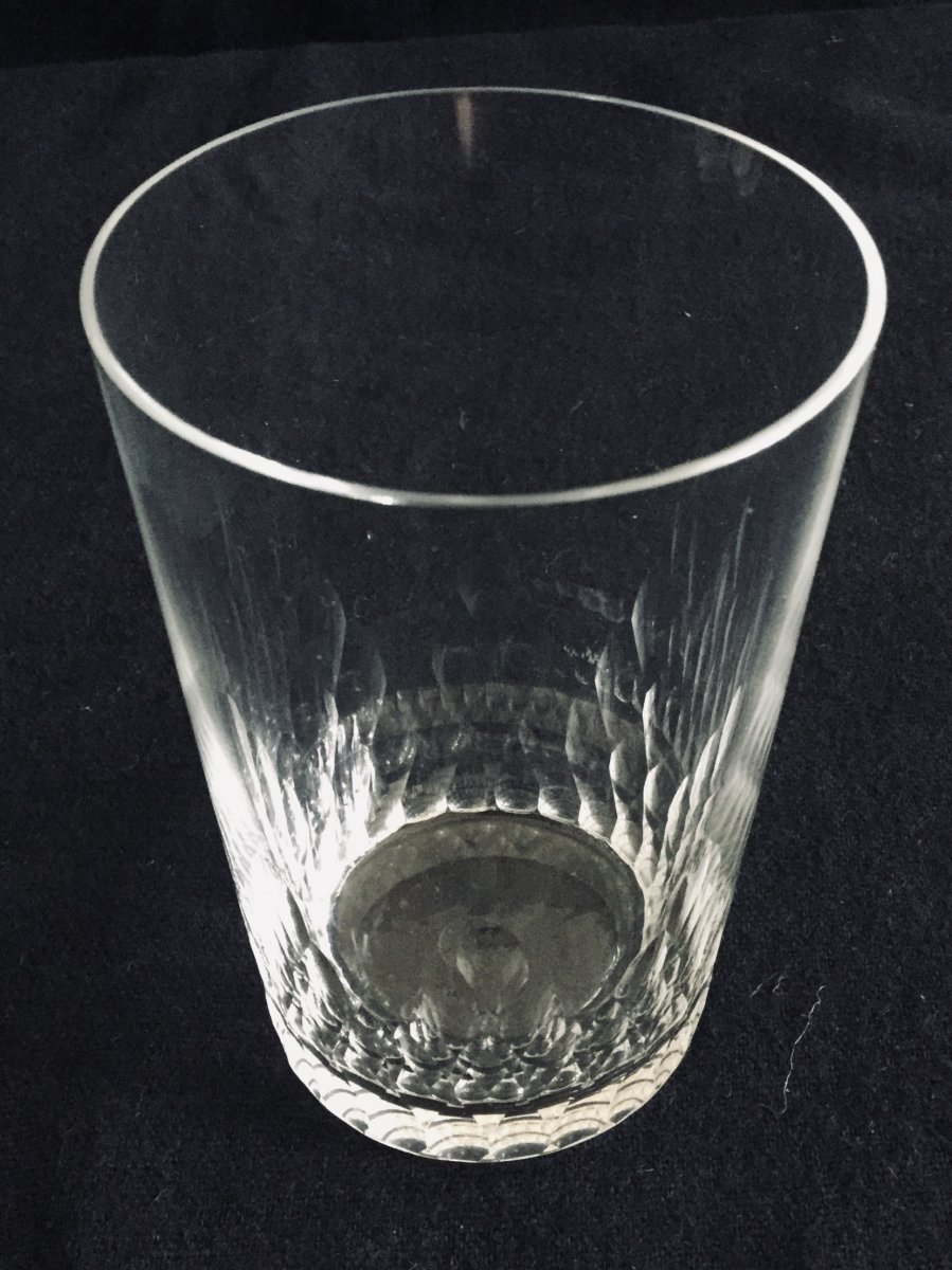 12 Baccarat Crystal Whiskey Glasses Champigny Model-photo-2
