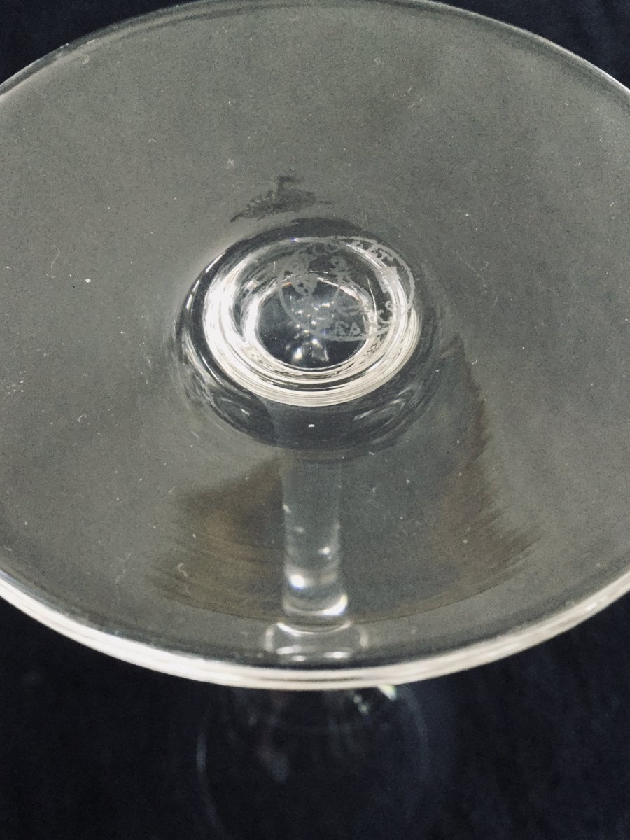 10 Verres à Vin Blanc En Cristal De Baccarat Modèle Saint Rémy -photo-3