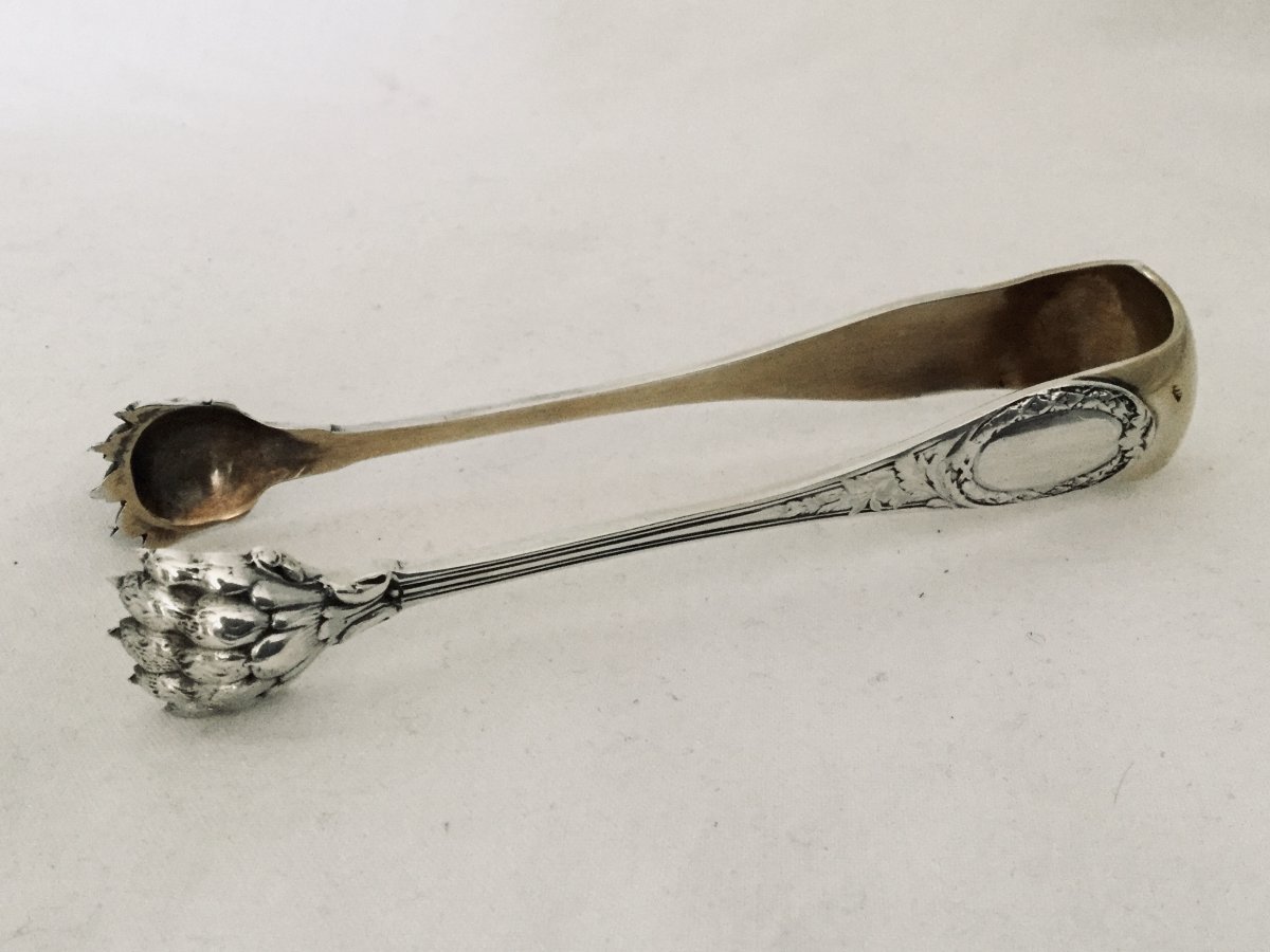 Émile Puiforcat - Silver And Vermeil Sugar Tongs