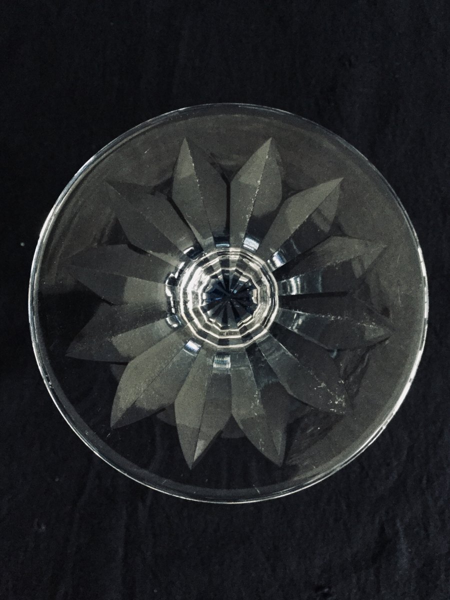 Pair Of Roemer Rhine Wine Glasses In Crystal From Saint-louis Tarn Model-photo-4