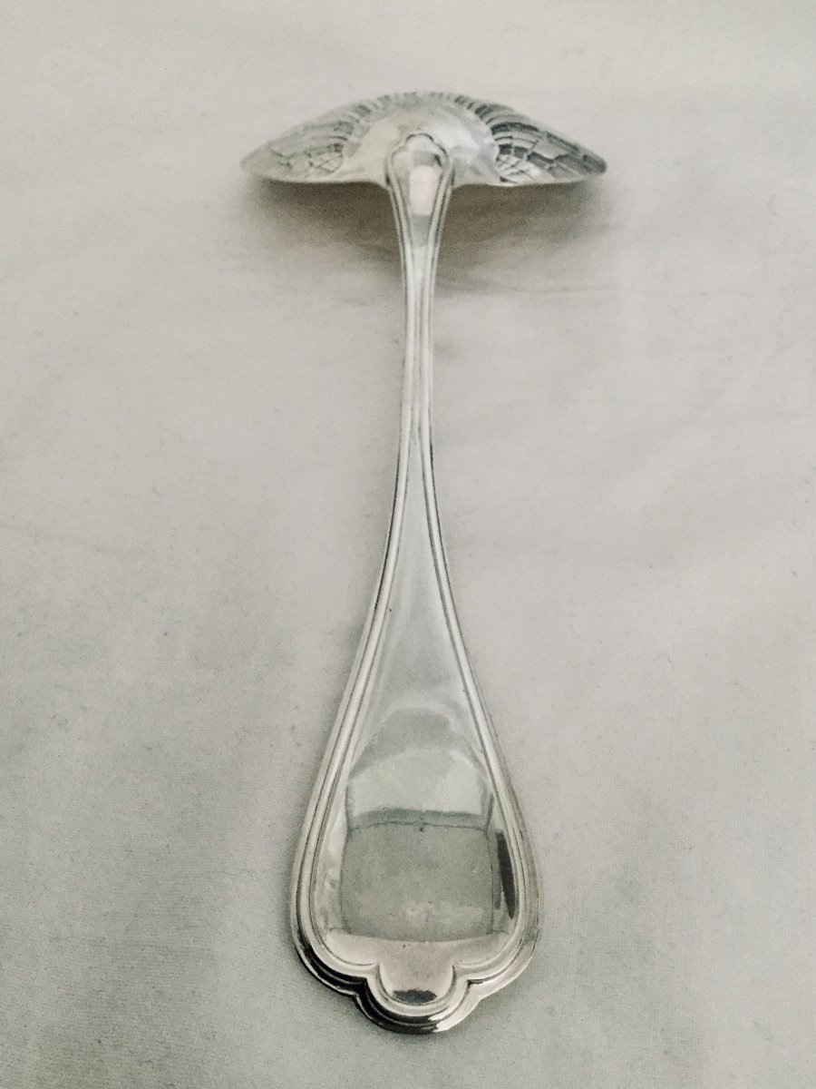 Tallois Et Mayence - Strawberry Spoon In Silver And Vermeil-photo-3