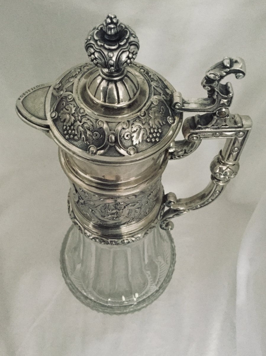 Crystal And Silver Ewer-photo-2