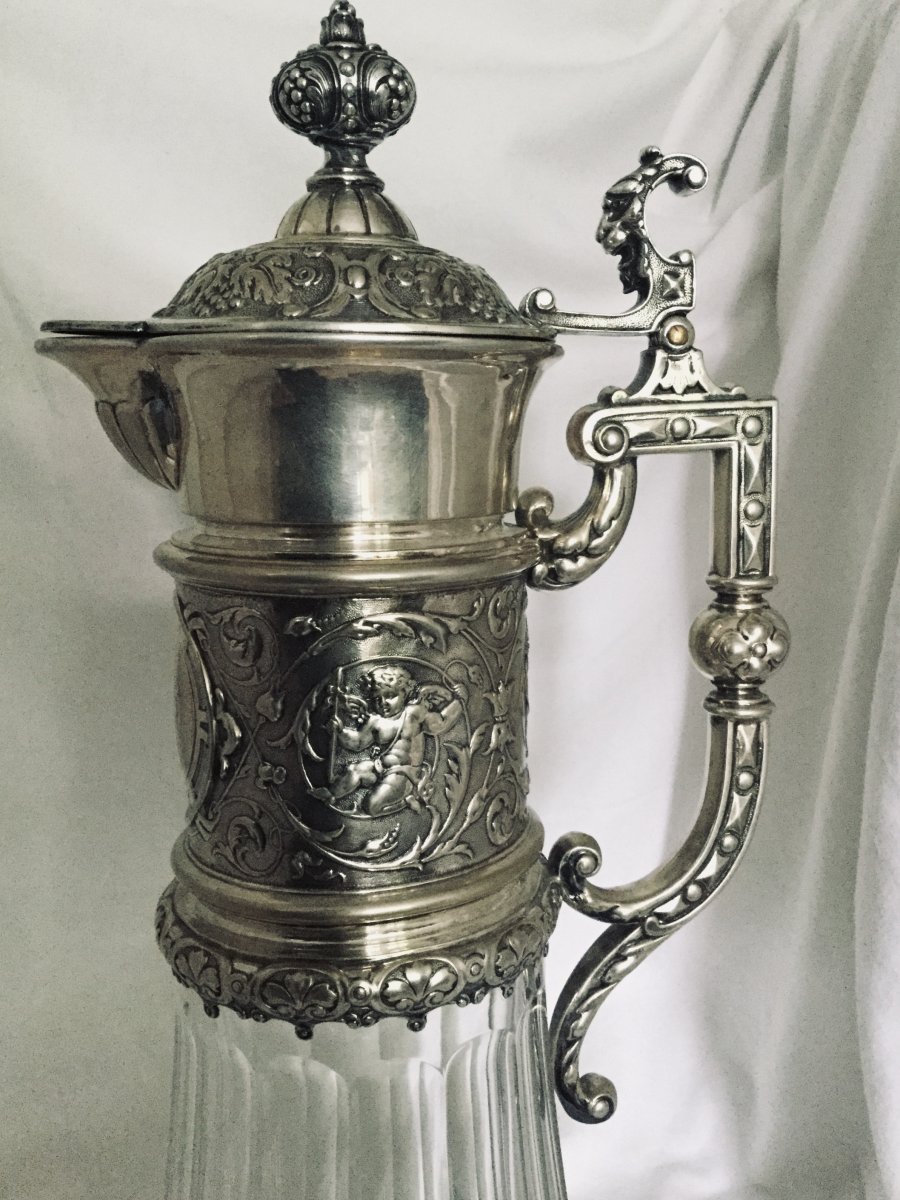 Crystal And Silver Ewer-photo-2