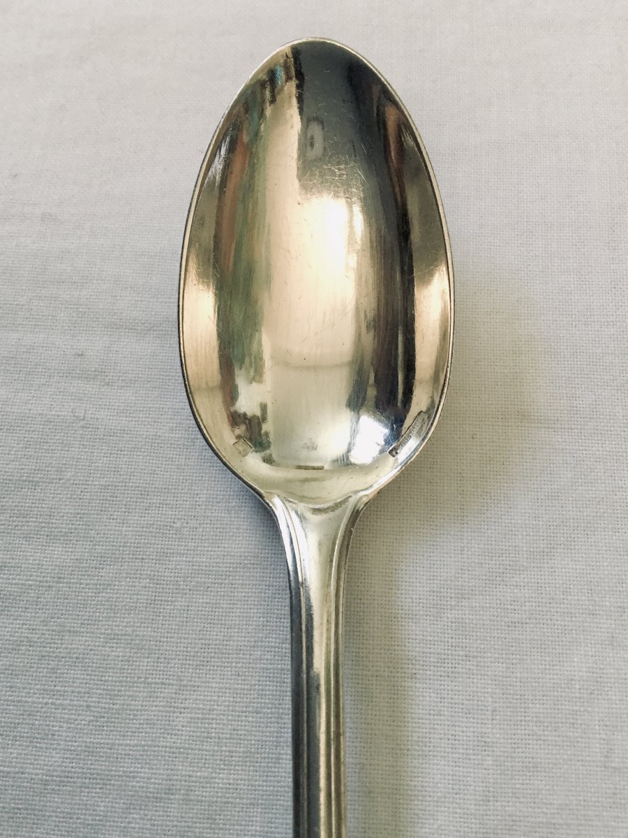 12 Christofle Godrons Teaspoon-photo-3