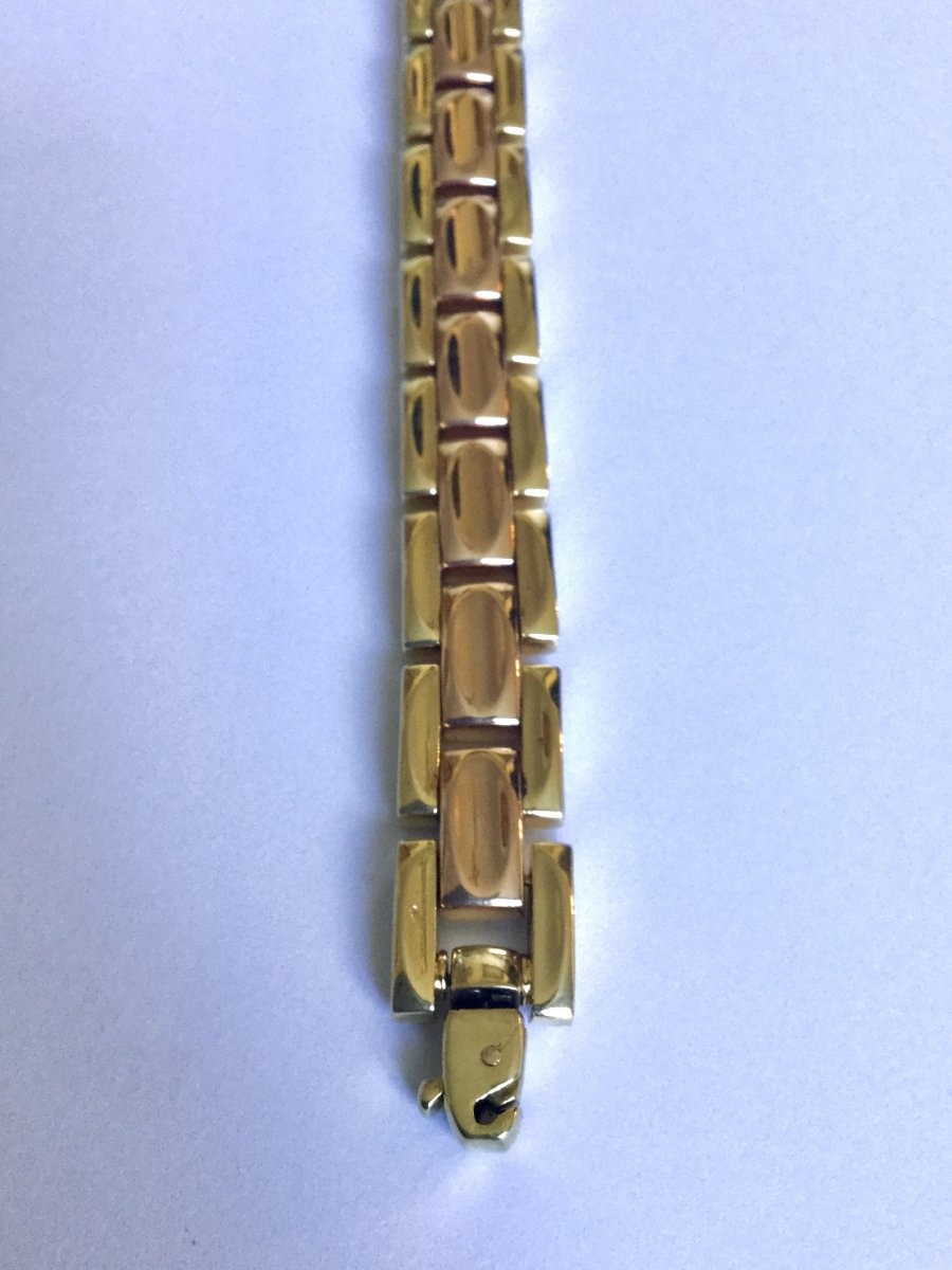 Rose And Yellow Gold Bracelet-photo-1