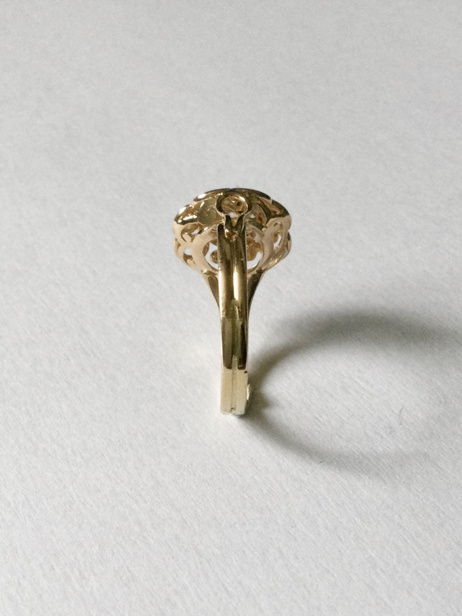 Yellow Gold And Diamond Ring-photo-4