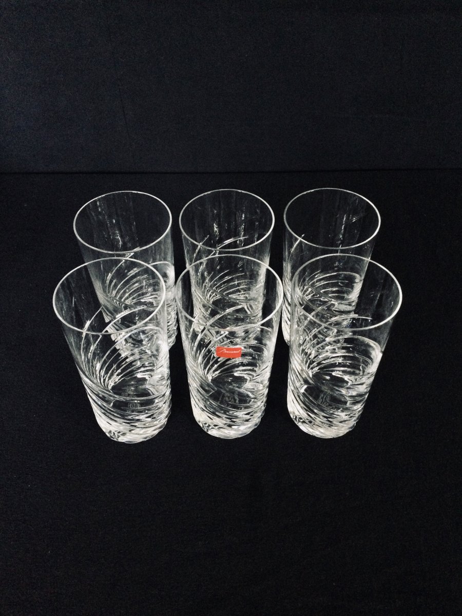 Set Of 6 Baccarat And Arik Levy Glasses-photo-2
