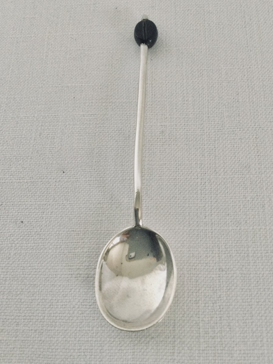 6 Mocha Spoons In Sterling Silver-photo-1