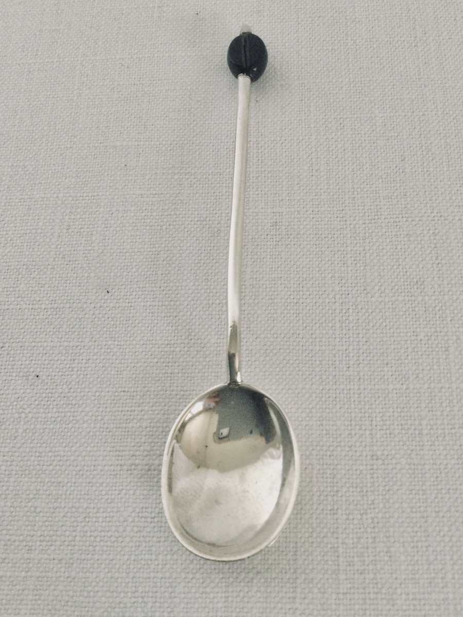 6 Cuillères à Moka En Argent Massif -photo-1