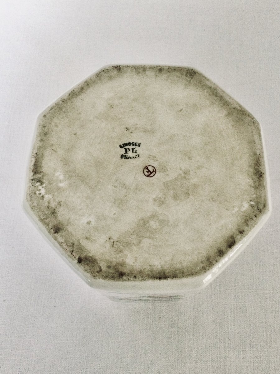 Tetard Frères - Tobacco Pot In Silver And Porcelain-photo-7