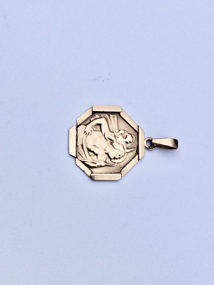 Saint Christopher Medal Rose Gold-photo-2