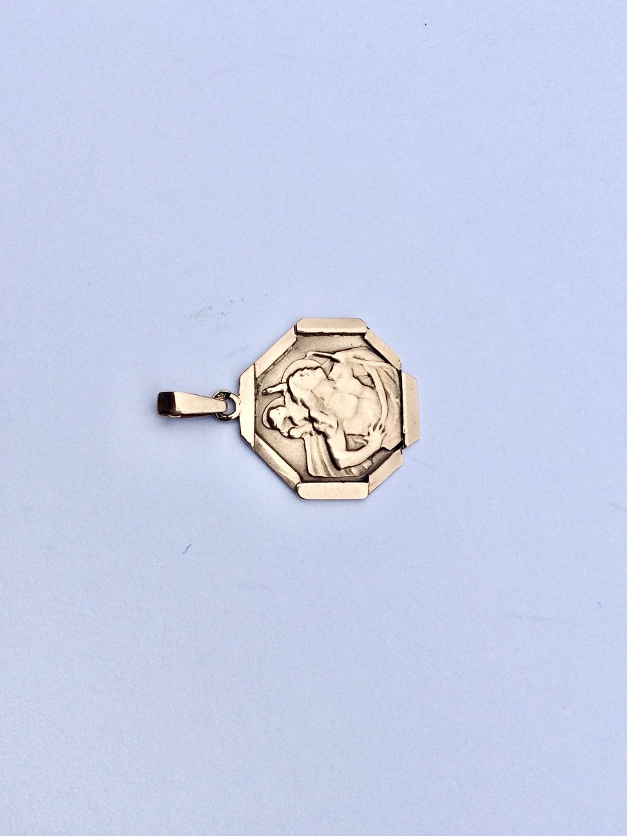 Saint Christopher Medal Rose Gold-photo-4