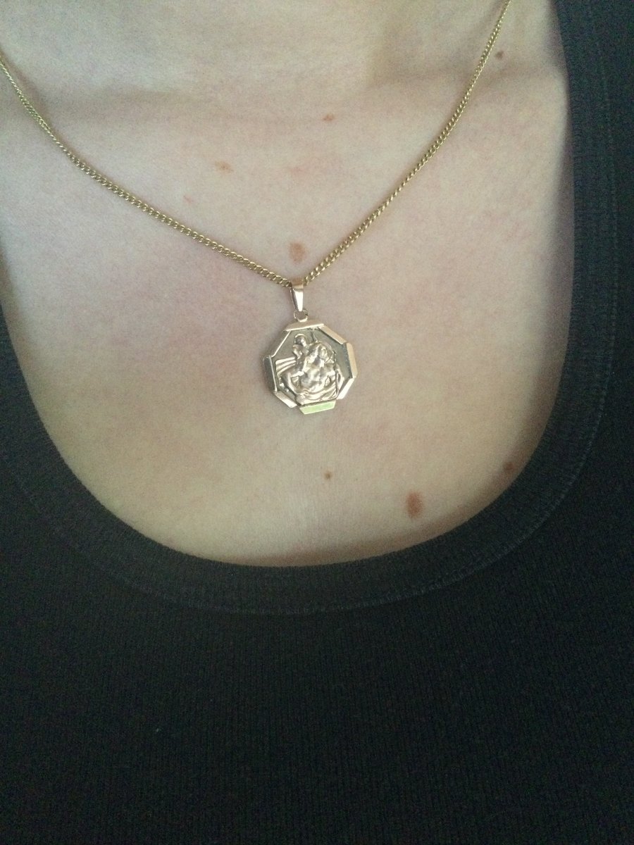 Saint Christopher Medal Rose Gold-photo-3