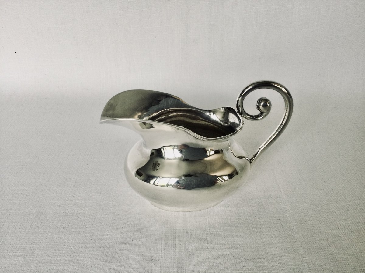Milk Jug In Sterling Silver Eighteenth Century-photo-2