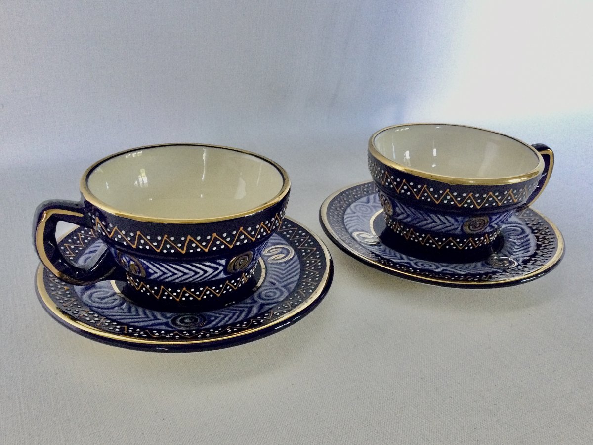Paire De Déjeuner En faience Quimper-photo-3