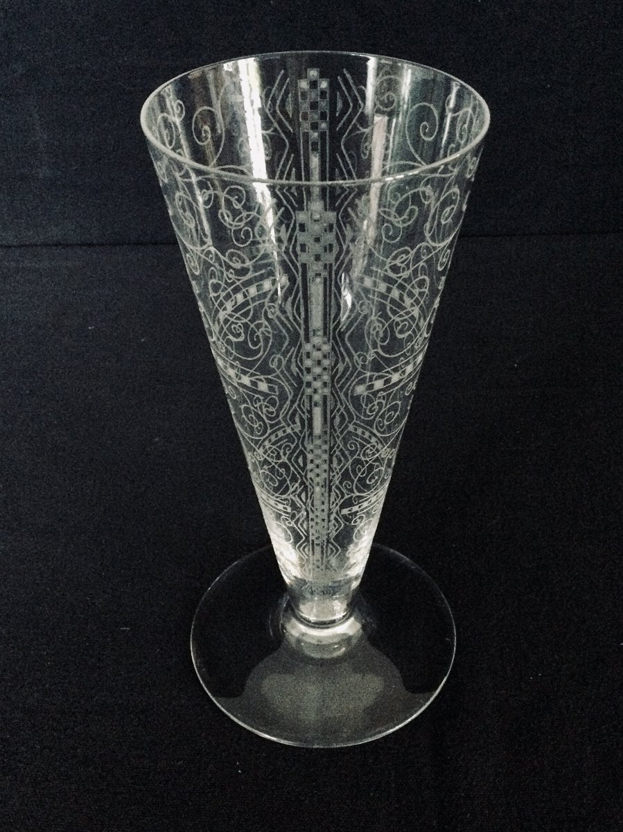 Baccarat Crystal Vase Lido Model-photo-2