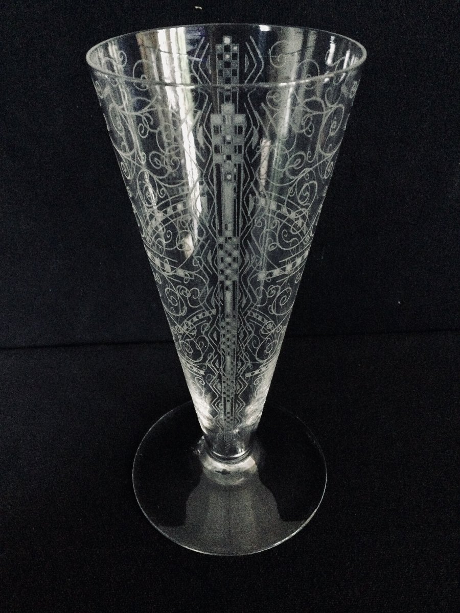 Baccarat Crystal Vase Lido Model-photo-5