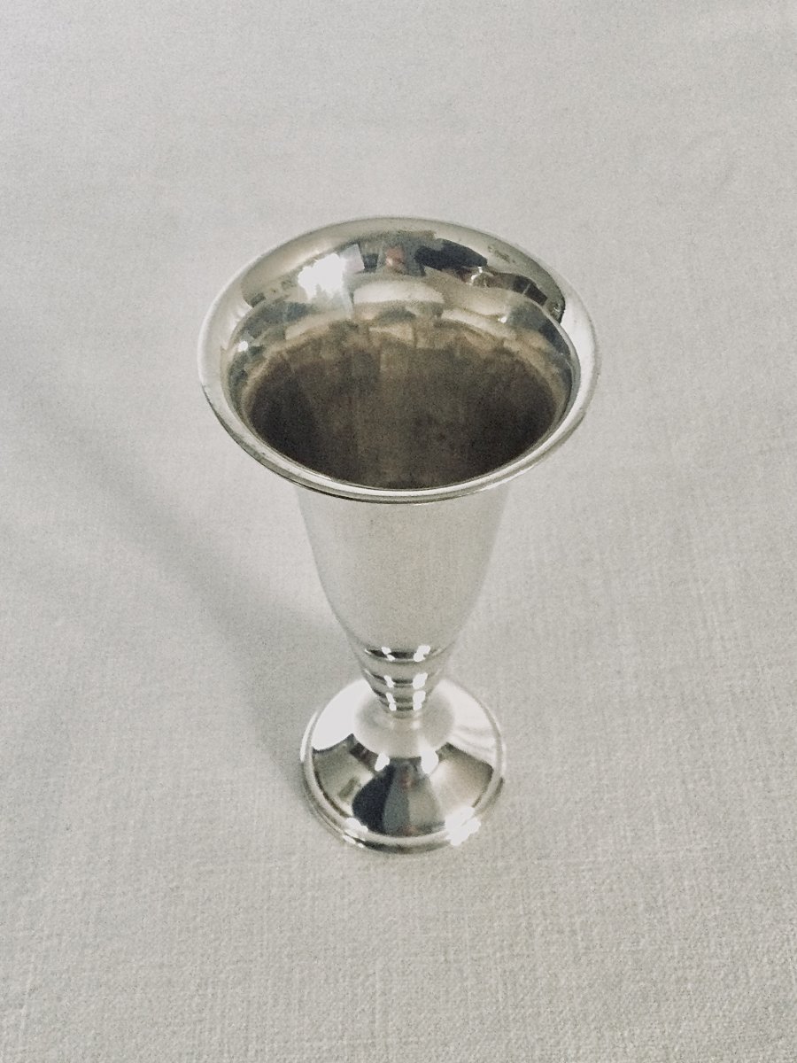 Dutch Silver Cornet Vase-photo-4