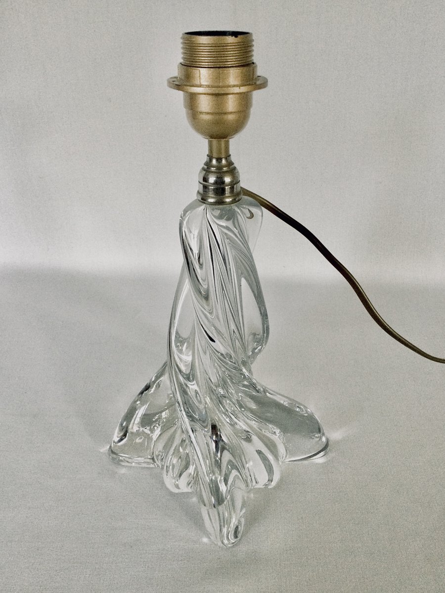 Pied De Lampe En Cristal De Baccarat 