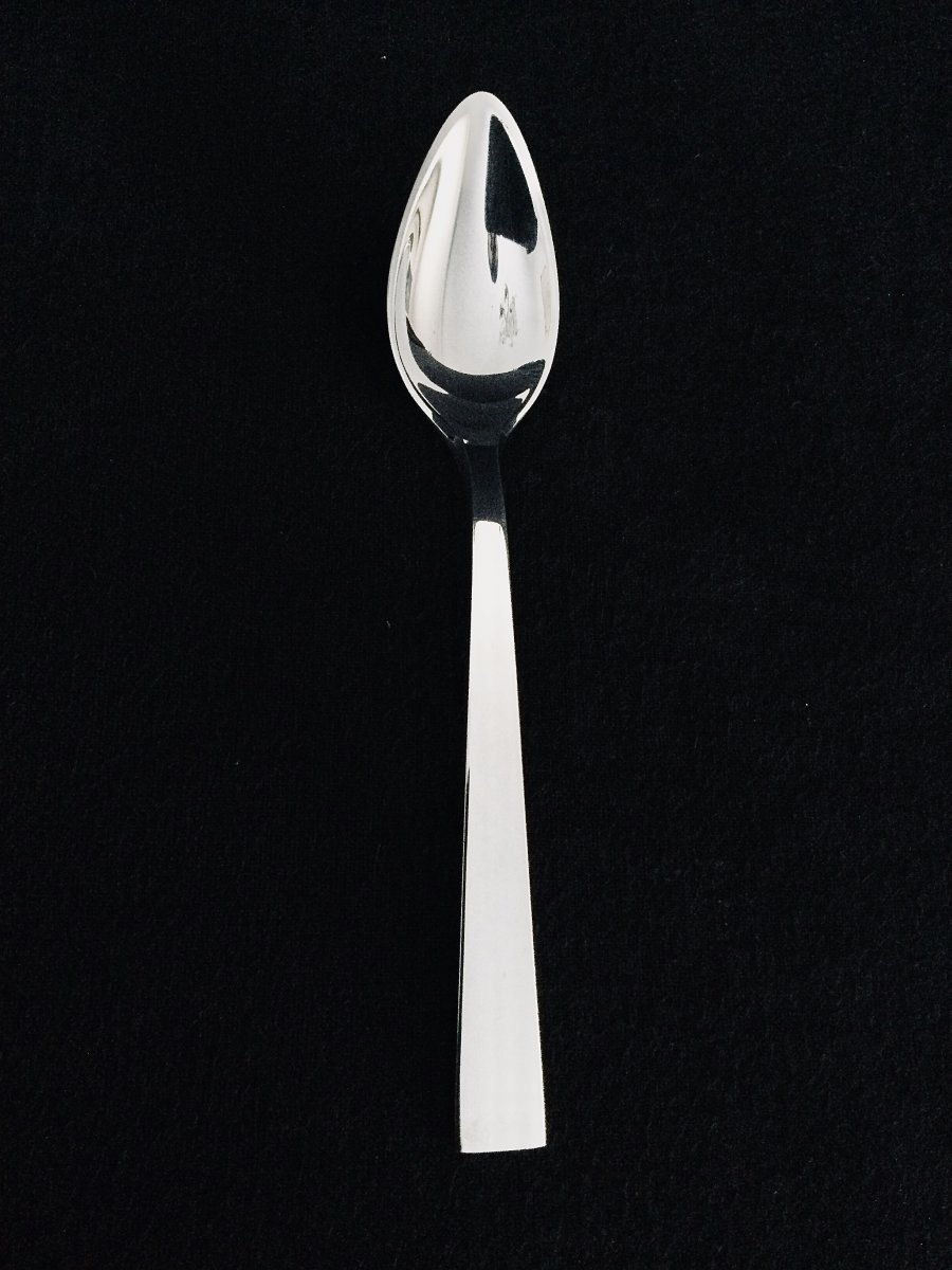 Maison Robbe Et Berking - 12 Silver Coffee / Dessert Spoons-photo-4