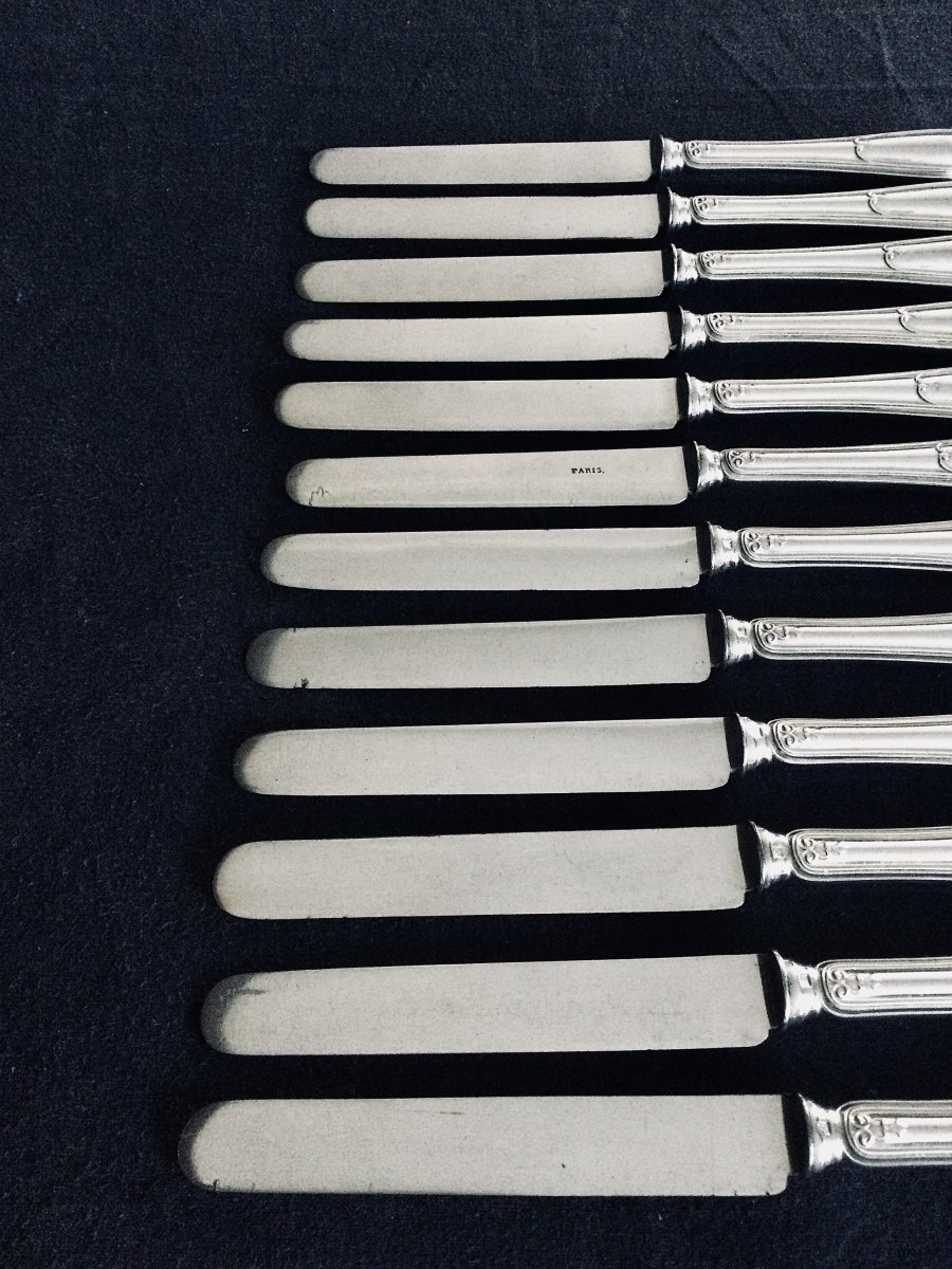 12 Christofle Dessert Knives-photo-2