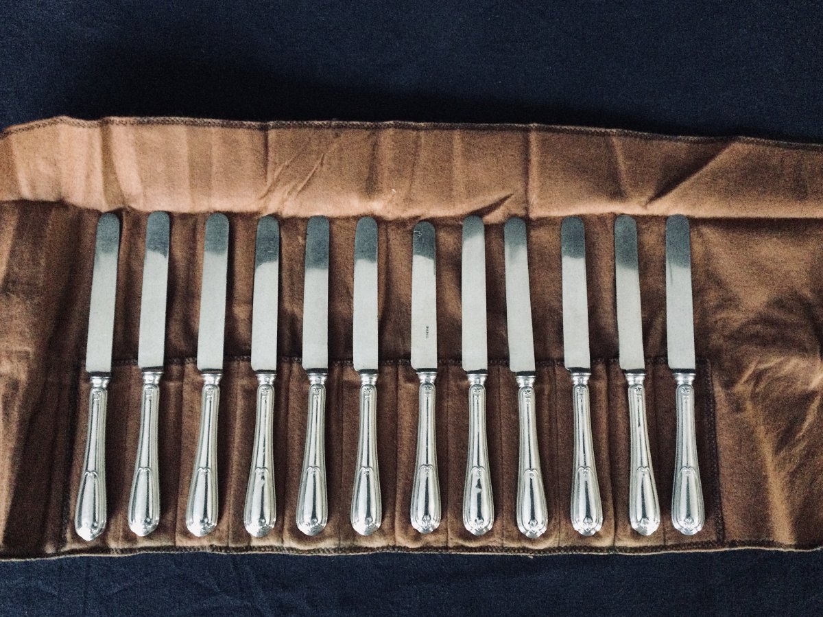 12 Christofle Dessert Knives-photo-7