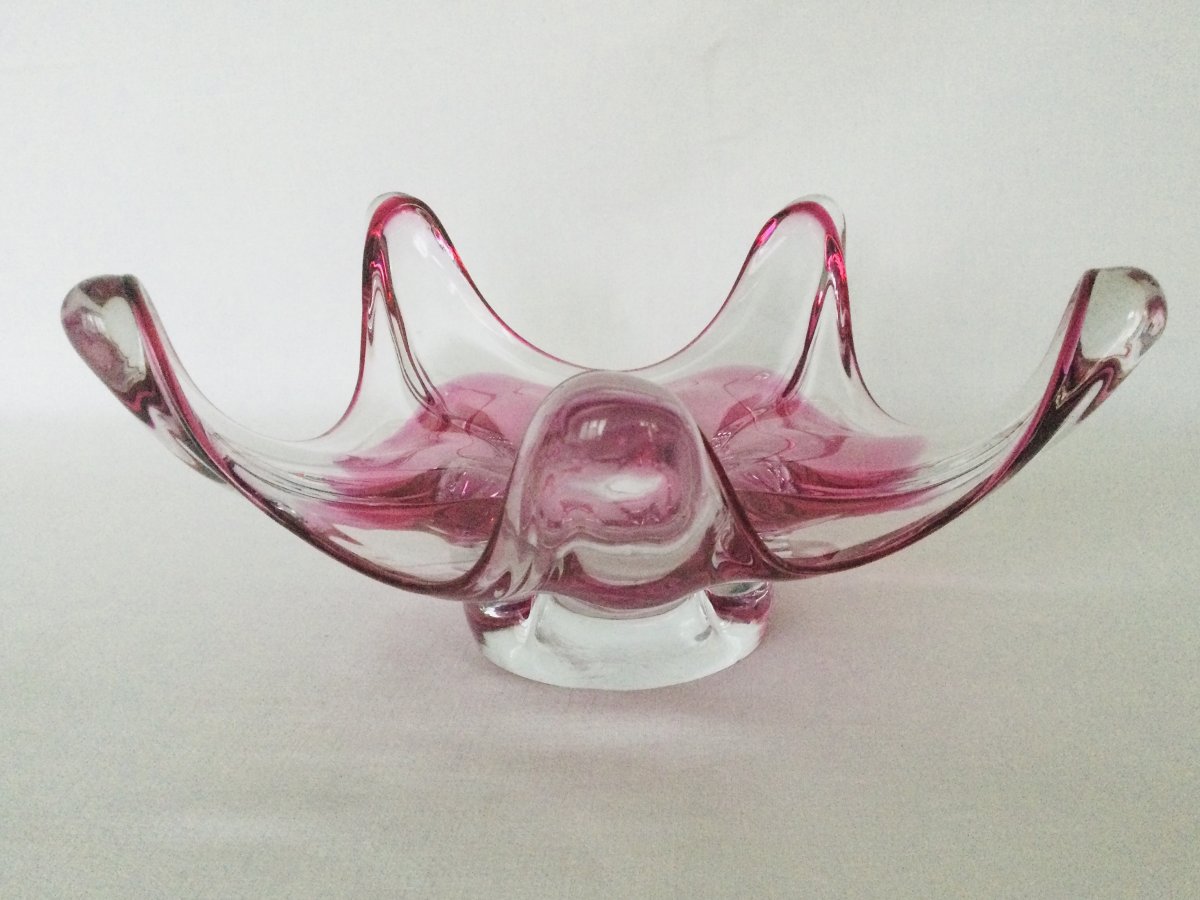 Coupe En Cristal Rose -photo-4