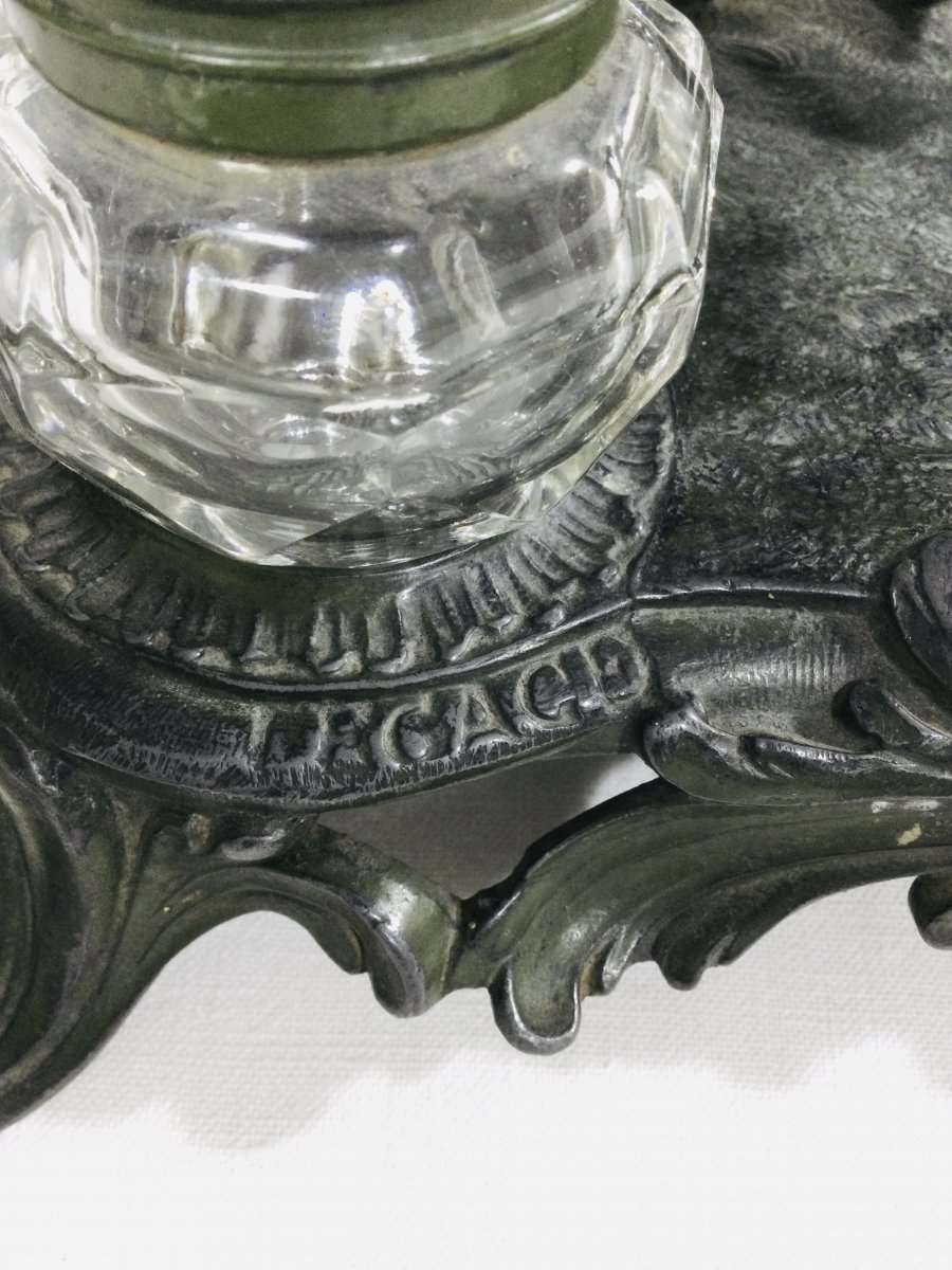 Legage - Inkwell In Regulates With Horse Decorations-photo-8