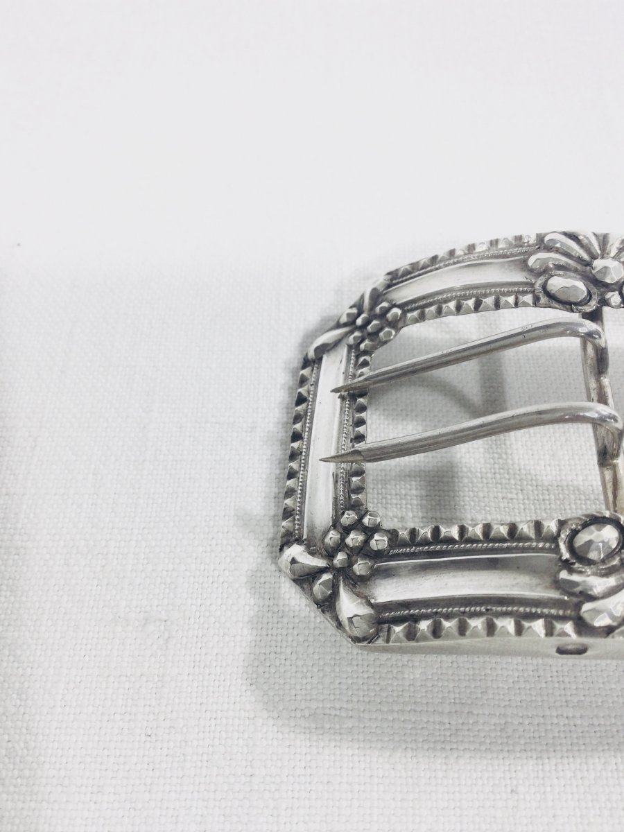 Alphonse Debain - Shoe Buckle In Sterling Silver-photo-4