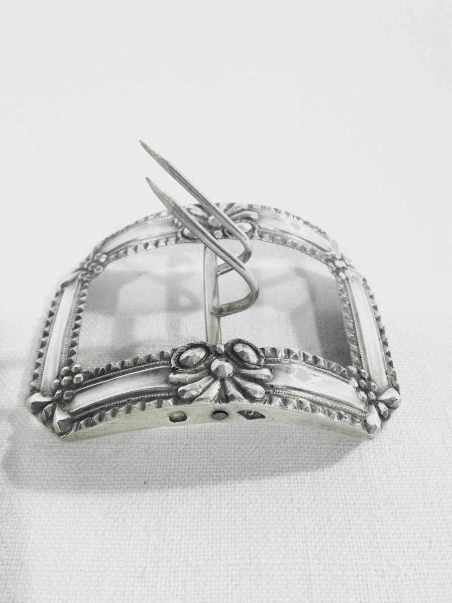 Alphonse Debain - Shoe Buckle In Sterling Silver-photo-3