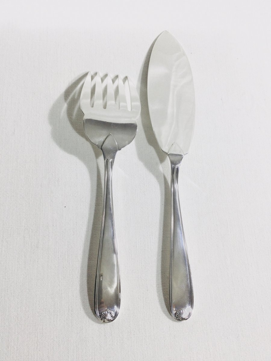 Christofle - Berain Model Fish Service Cutlery-photo-2