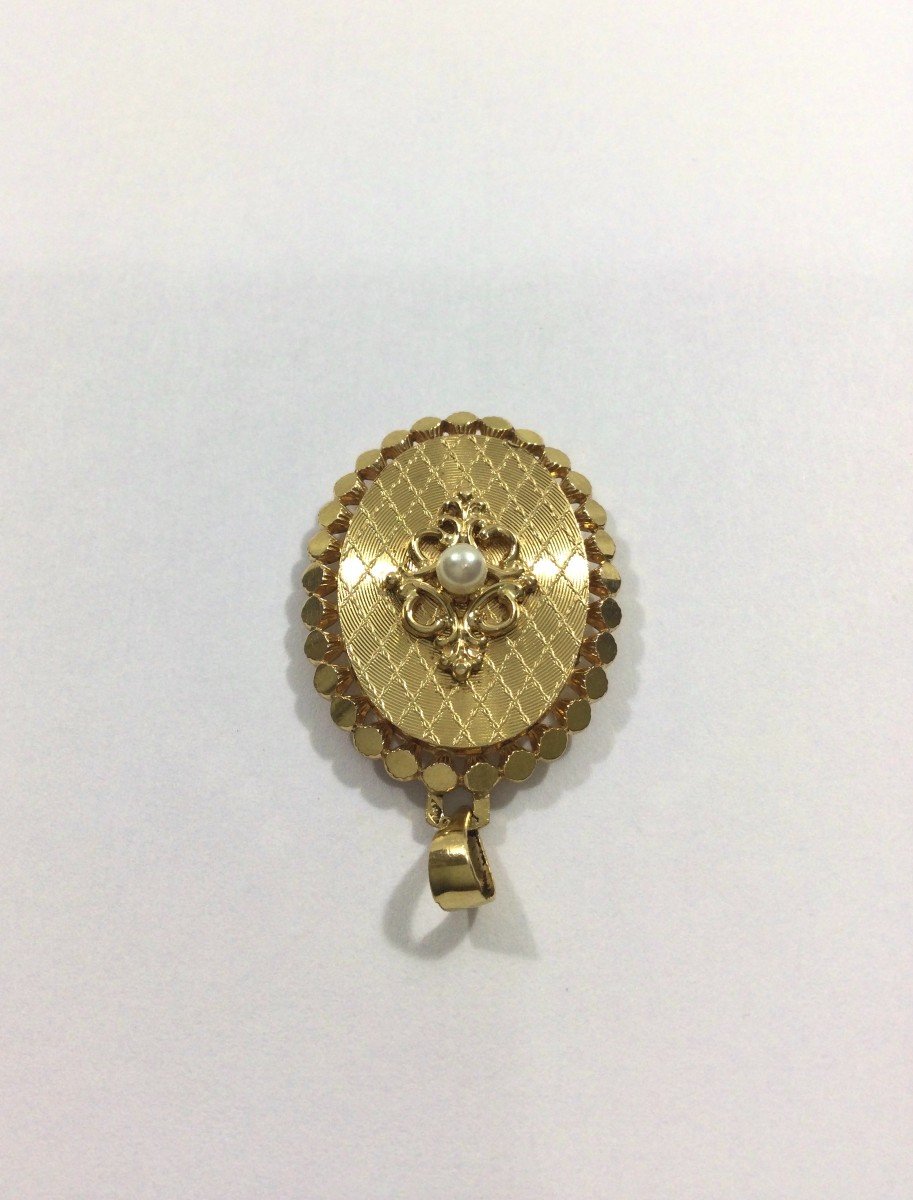 Gold And Pearl Photo Locket-photo-2