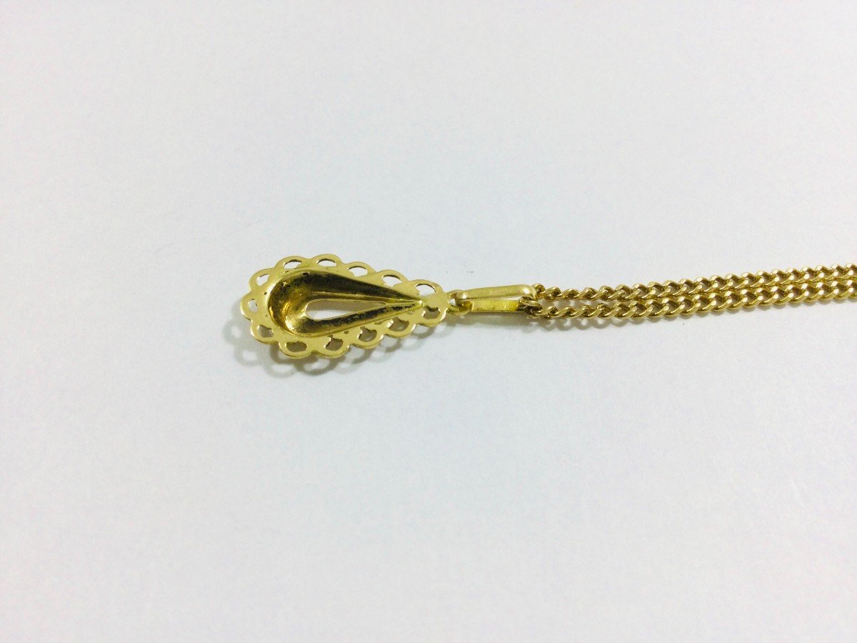 Art Nouveau Gold Necklace-photo-5