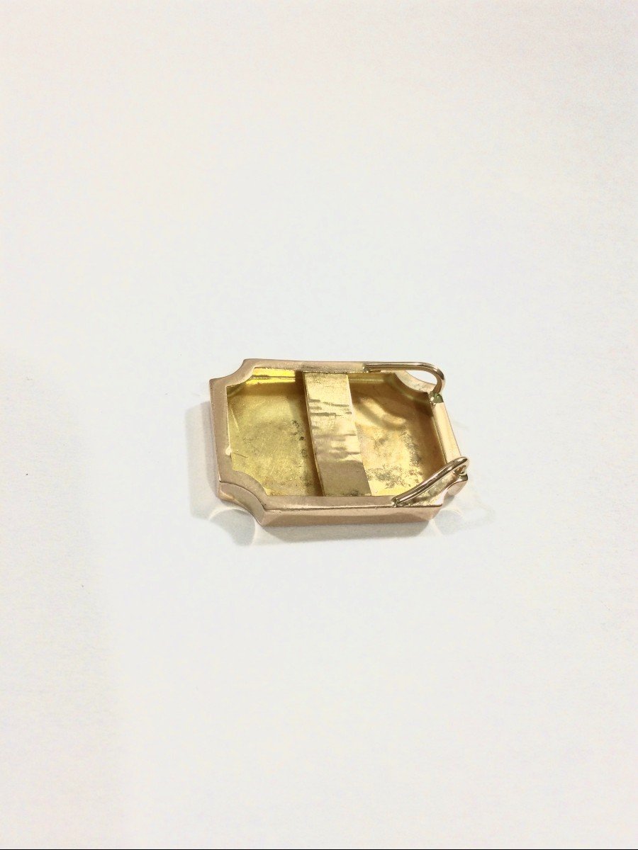 Chiseled Rose Gold Pendant-photo-2