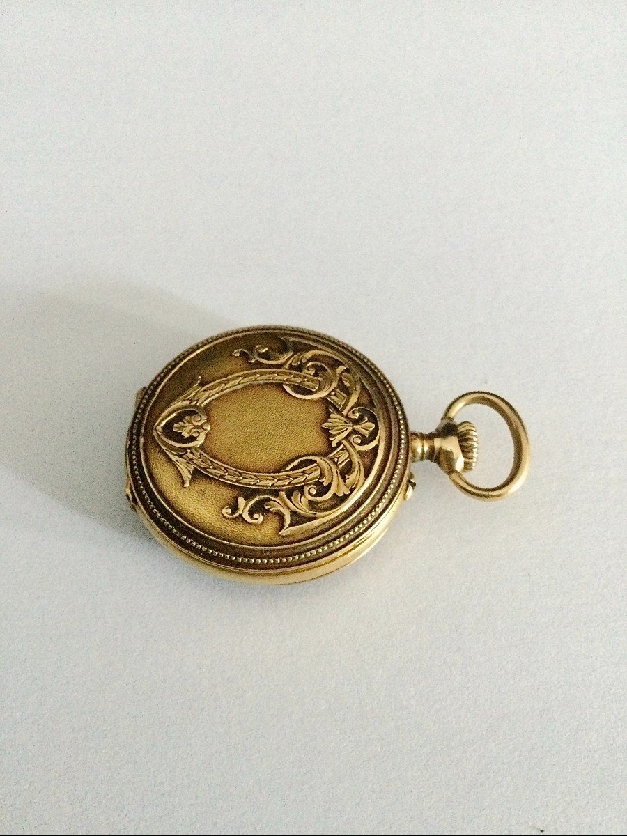 Women's Gold Pocket Watch "trib"-photo-2