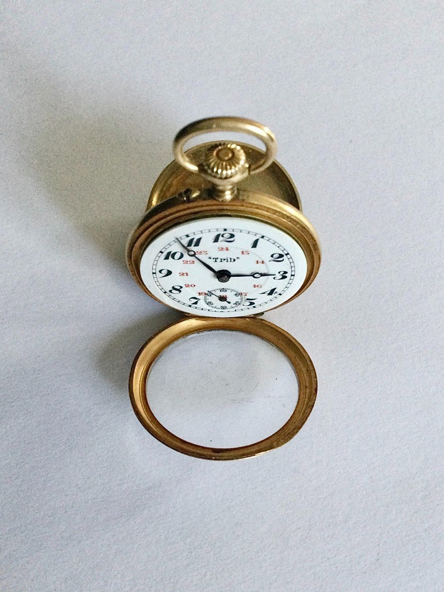 Women's Gold Pocket Watch "trib"-photo-5