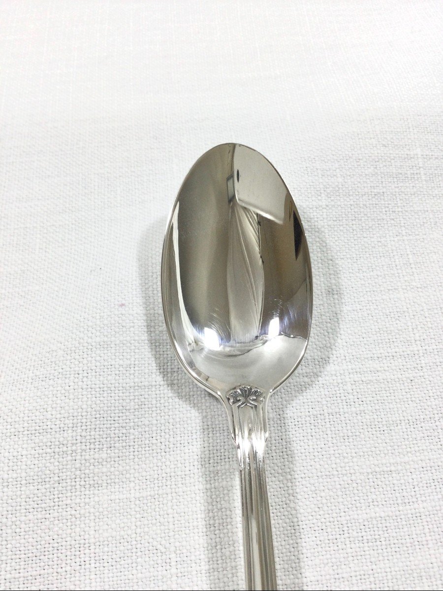 12 Silver Shell Teaspoons-photo-1