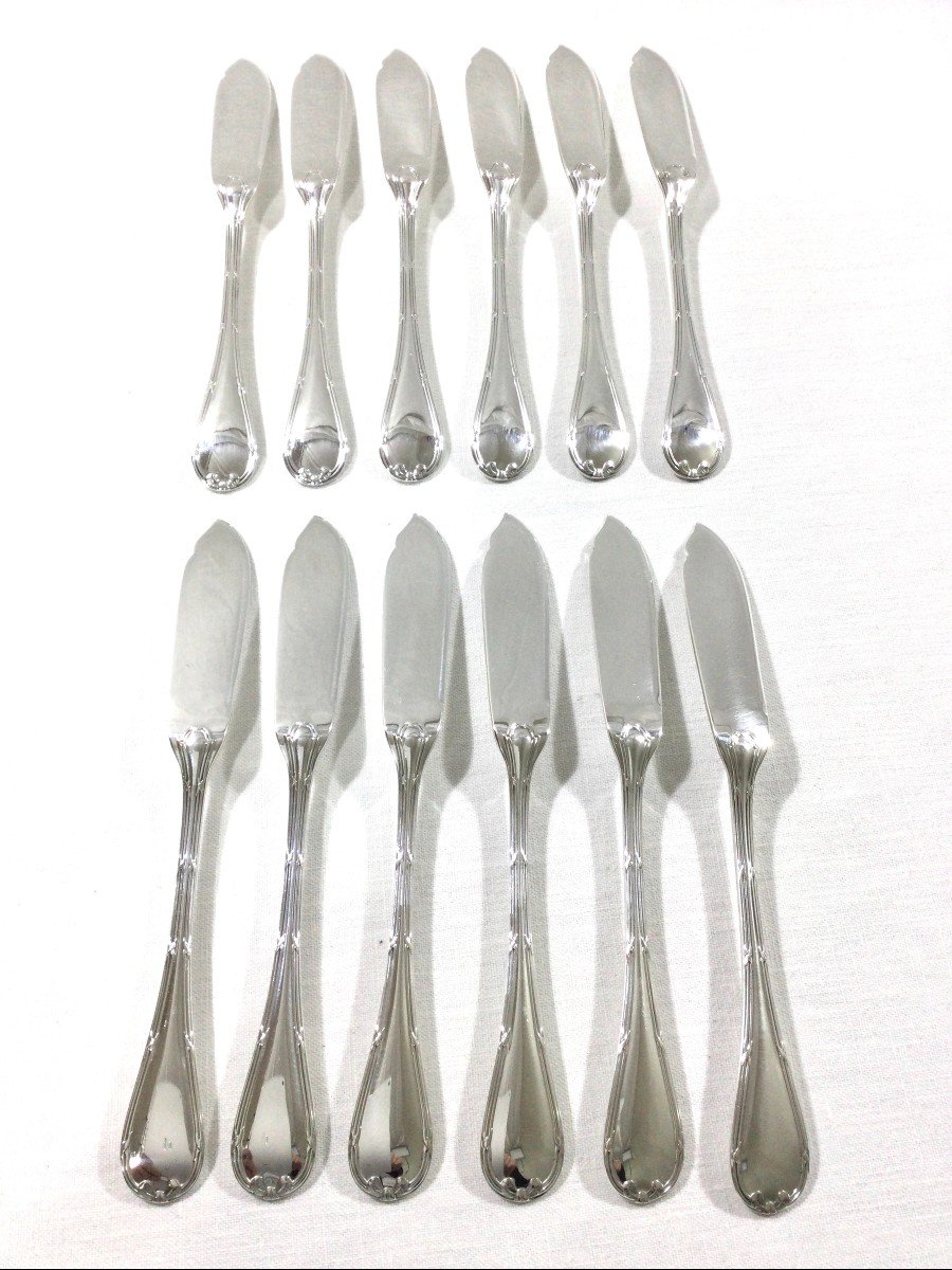 Christofle - Crossed Ribbon Fish Cutlery-photo-4