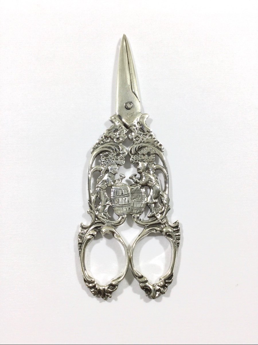 Pair Of Scissors In Sterling Silver.